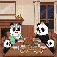 Family Dinner GIF by Pandu Pandas