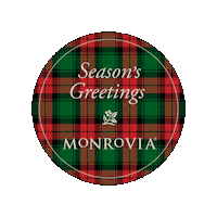 Tartan Wrap Sticker by monroviaplants