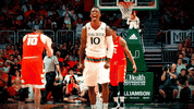 miamihurricanes happy sports celebration basketball GIF