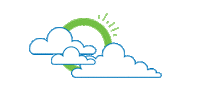 ServusCreditUnion sun cloud clouds sunny Sticker