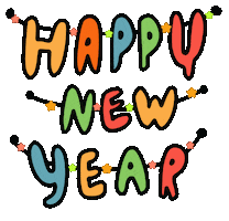 Celebrate New Year Sticker by Demic