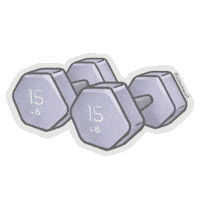 boamakesart workout weights strong girl dumbell Sticker
