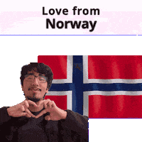 No Love Norway Sticker