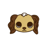 candjcanecustoms dog lps cocker spaniel littlest pet shop Sticker