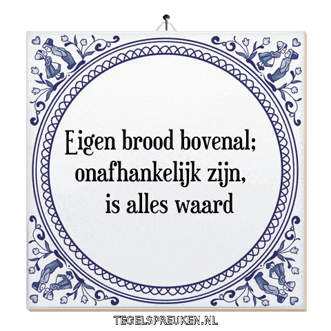 Focus Zelfvertrouwen Sticker by Tegelspreuken.nl