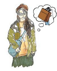 Juwin girl fashion shopping juwinwork Sticker