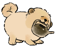 Chow Chow Dog Sticker by Sticky Brain Studios