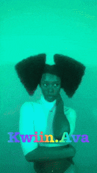 KwiinAva afro ava kwiin afro puffs GIF