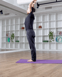 Yoga Forward Fold GIF by YOGABODY