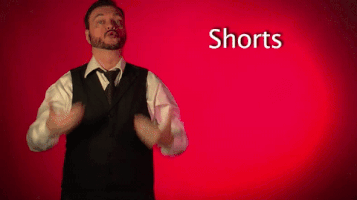 sign language shorts GIF by Sign with Robert