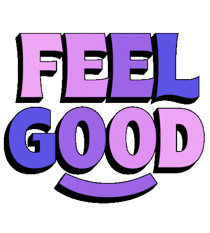 Happy Feel Good Sticker by Mat Voyce