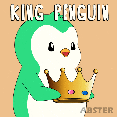 King Penguin Win GIF by Abster