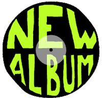 Album Record Sticker by Bent Rushmore