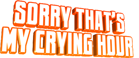 text crying Sticker