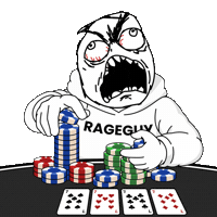 Im All In Sticker by Rageguy