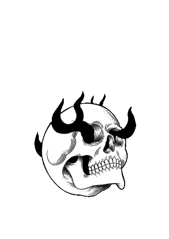 adarkershade giphyupload skull burn goth Sticker