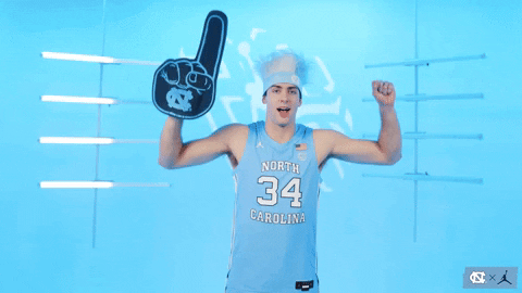 Excited Lets Go GIF by UNC Tar Heels