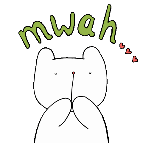 I Love You Kiss Sticker by thaomy