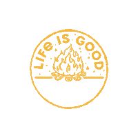 Lifeisgoodco good camping hiking hike Sticker