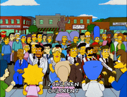 homer simpson singing GIF