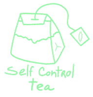 gigibujada tea te self control gigibujada Sticker
