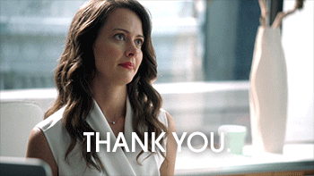 amy acker thank you GIF by Suits
