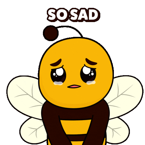 Sad Plan B Sticker by Plan Bee Studios