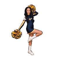 Cheer Cheerleader Sticker by WVU Tech Golden Bears