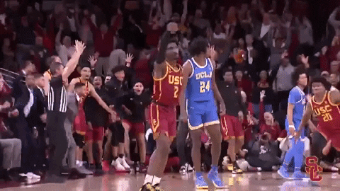 Basketball Hoops GIF by USC Trojans