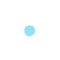 吹き出し Light Blue Sticker