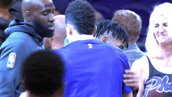 d'angelo russell hug GIF by NBA