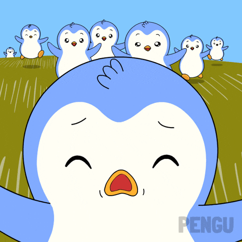 Whats Going On Running GIF by Pudgy Penguins