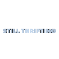 stillthrifting logo vintage clothing st Sticker