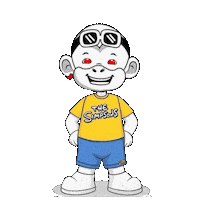 Homer Happy Sticker by Zhot Shop