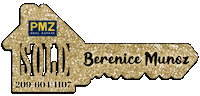 PmzRealEstateBereniceMunoz real estate gold sparkle realtor Sticker
