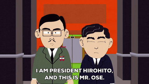 meeting president hirohito GIF by South Park 