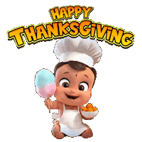 Fall Season Thanksgiving Sticker by Chhota Bheem