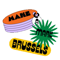 letsmakeamarkbxl make a mark brussels mambxl21 studio fulya Sticker