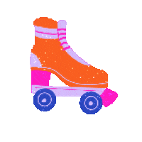 Pixel Skating Sticker by Poupoutte
