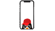 Ushuaiac marketing penguin app web Sticker