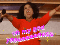 Excited Oprah Winfrey GIF by Stacy Rizzetta, Senior Editorial Director