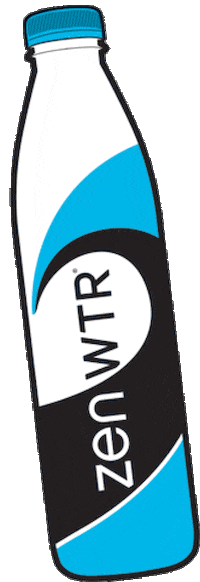 zenwtr water zen zen water plastic negative Sticker