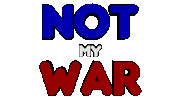 End Of The World Not My War Sticker by OpticalArtInc.