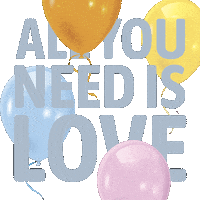 All You Need Is Love Celebration Sticker by The Beatles
