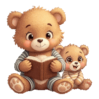 Cute Teddy Bears Sticker