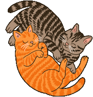 Spiritedartwork animals cats pets kitties Sticker