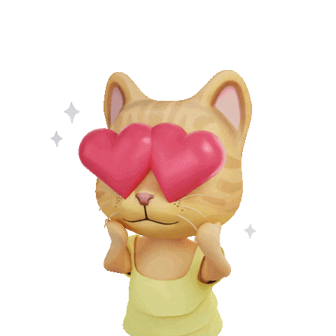 Loving In Love Sticker by Lucky Kat Studios