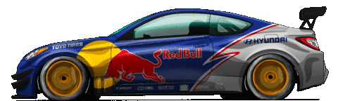Drifting Hyundai Genesis Sticker