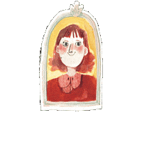 Illustration Frame Sticker by G&G Verlag