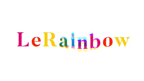 LeRainbow giphyupload logo rainbow instagram GIF